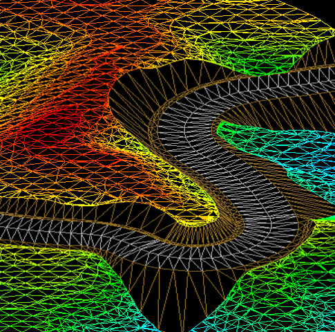 LiDAR point cloud sample of a highway corridor